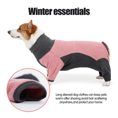 Thick Fleece Dog Coat Warm Winter Jacket for Cold Weather