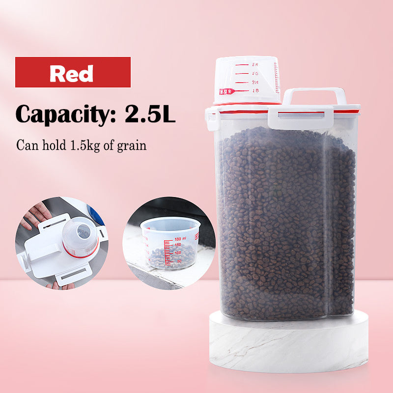 Cat Food Storage Barrels For Snack Are Sealed And Moisture-proof