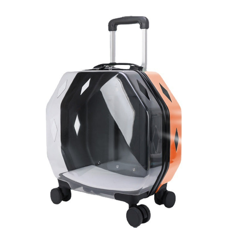 Transparent Backpack With Large Capacity And Ventilated Pet Supplies