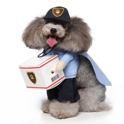 Cosplay Pet Supplies Standing Outfit Funny Dog Clothes for Halloween and Christmas