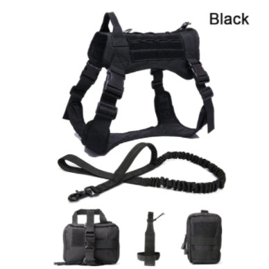 Tactical Dog Harness Adjustable Training Vest for Outdoor Use
