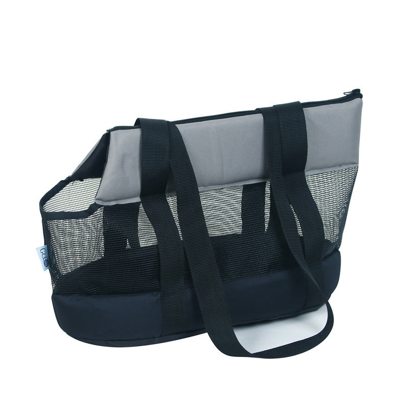 Outdoor Portable Shoulder Pet Bag Handbag Foldable Mesh Dog Bag Cat Bag