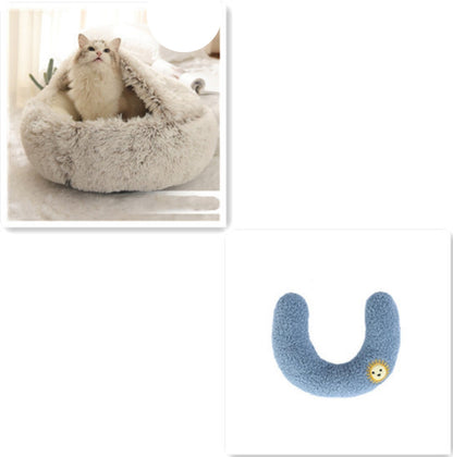 Cozy Cocoon Dog & Cat Pet Bed – Comfortable and Calming