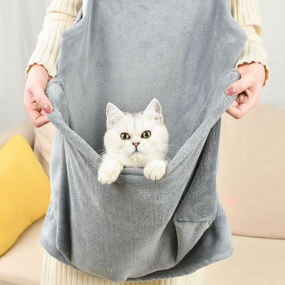Soft Plush Pet Apron - Anti-Scratch & Non-Stick Fur Camisole