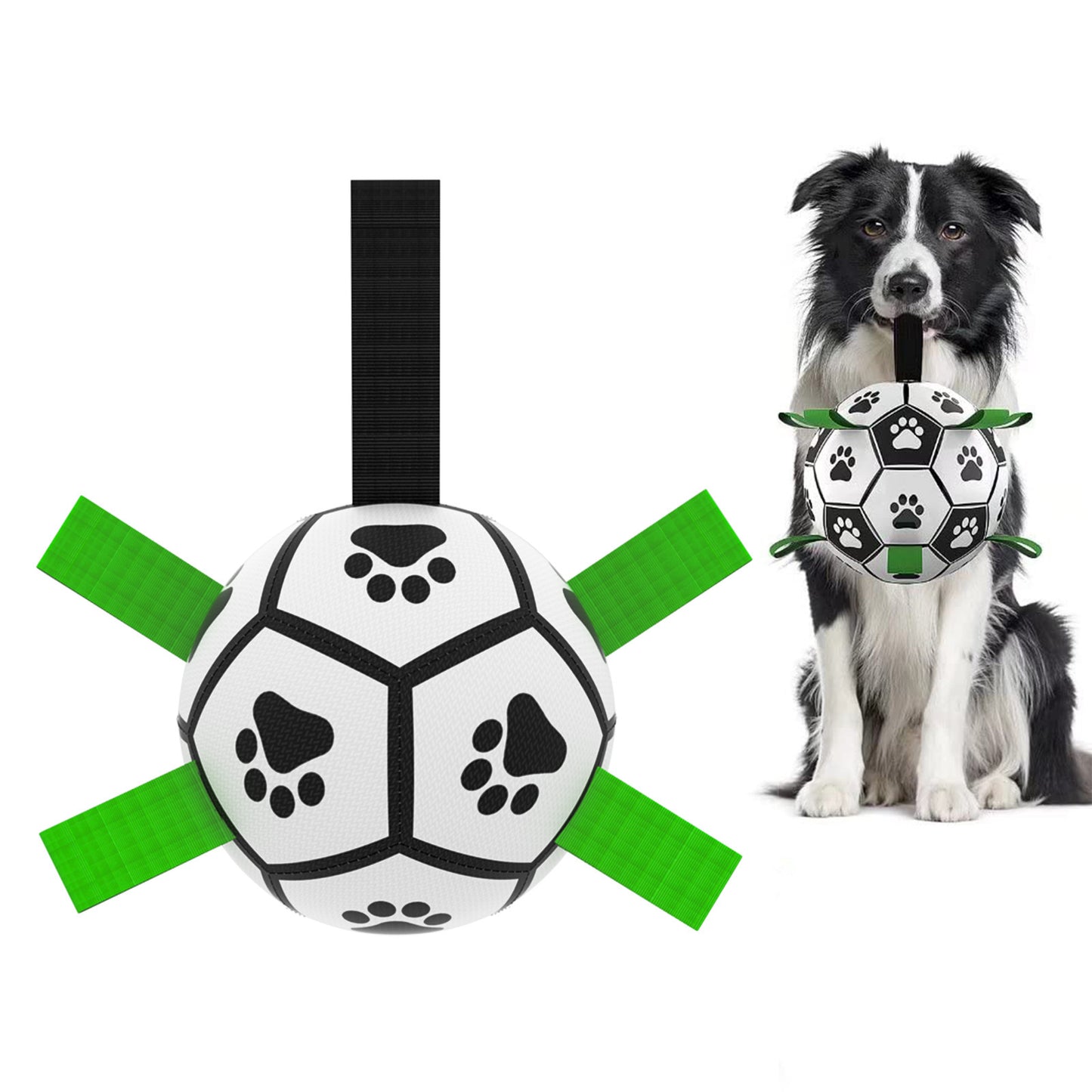 Interactive Dog Football Toy Soccer Ball Inflated Training Toy For Dogs Outdoor Border Collie Balls For Large Dogs Pet Supplies