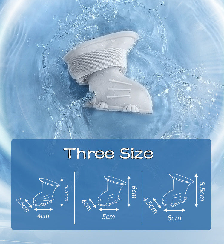 Waterproof Dog Rain Boots 4Pcs