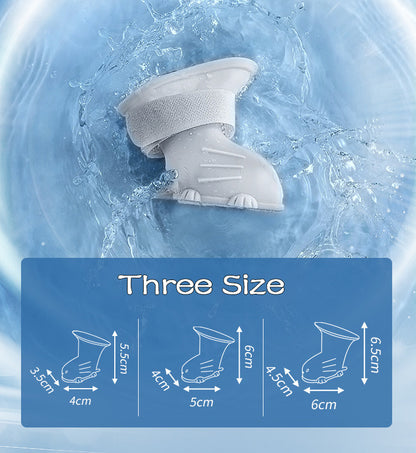 Waterproof Dog Rain Boots 4Pcs