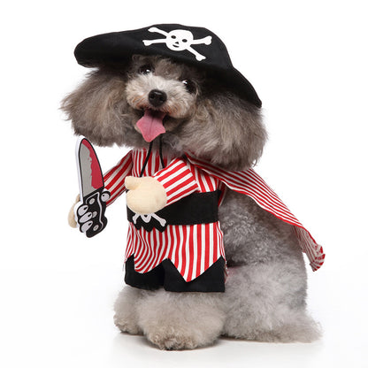 Cosplay Pet Supplies Standing Outfit Funny Dog Clothes for Halloween and Christmas