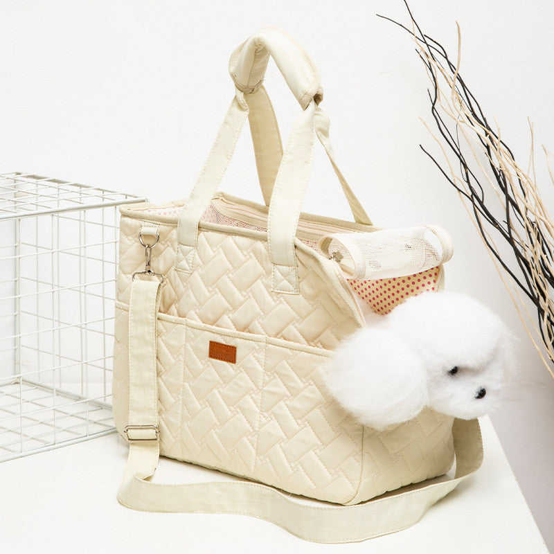 Portable Pet Carrier Handbag with Ventilation