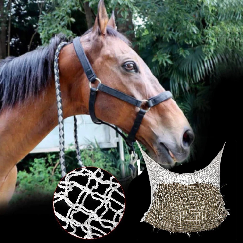 Weaving Grid Horse Hanging Feeding Bag