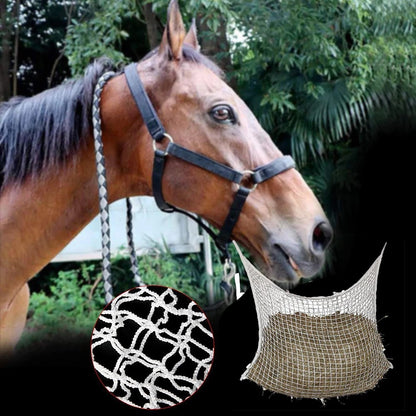 Weaving Grid Horse Hanging Feeding Bag