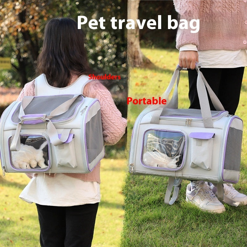 Portable Shoulder Foldable Dual-purpose Pet Bag