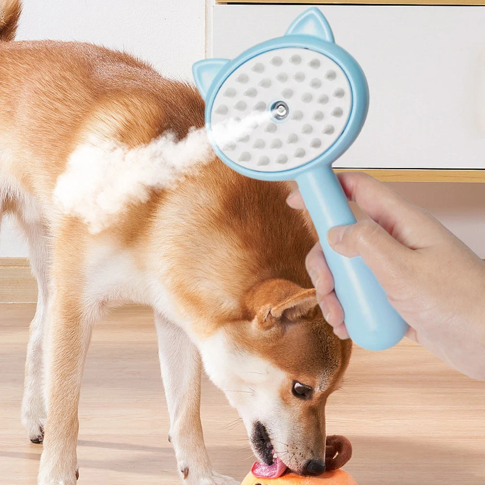 Steam Cat And Dog Grooming Brush with Mist