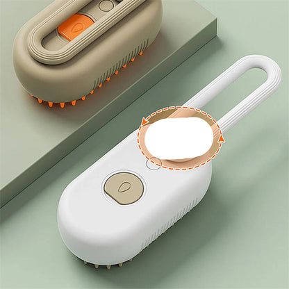 Electric Pet Grooming Brush with Steam Spray
