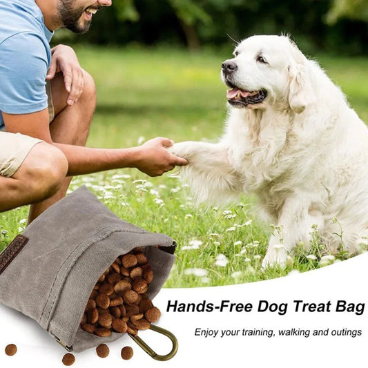 Portable Dog Training Snack Bag Oil Resistance Durable Dog Treat Pouch With Carabiner Food Dispenser Bag