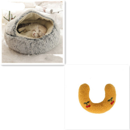 Cozy Cocoon Dog & Cat Pet Bed – Comfortable and Calming