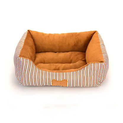 Bone Pattern Teddy Kennel Small And Medium-sized  For All Seasons