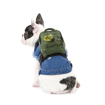 Pet Dog Washable Square Backpack Small