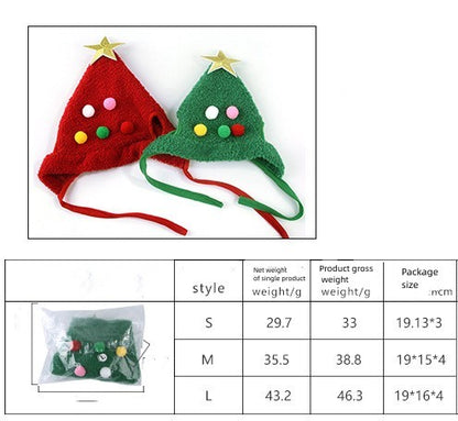 Christmas Tree Hat for Dogs and Cats