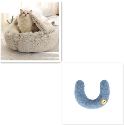 Cozy Cocoon Dog & Cat Pet Bed – Comfortable and Calming