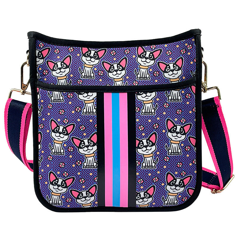 Neoprene Dog Walking Bag Fashion All-match Messenger Bag