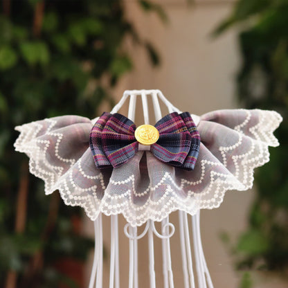 Pet Bib Saliva Towel Lace Collar