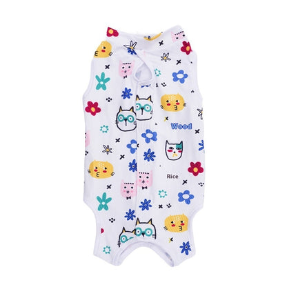 Cat Sterilization Clothing Post-operation Printing Series Four Seasons