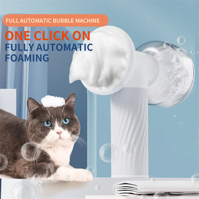 Automatic Foaming Pet Bath Brush