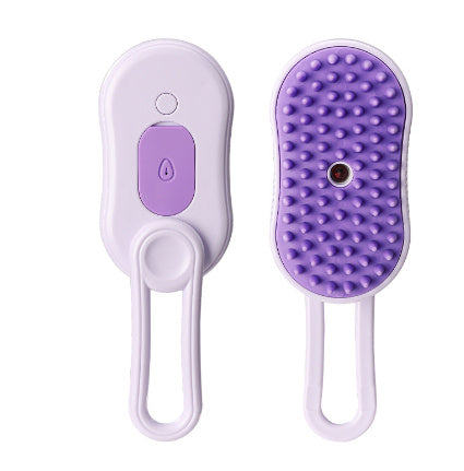 Electric Pet Grooming Brush with Steam Spray