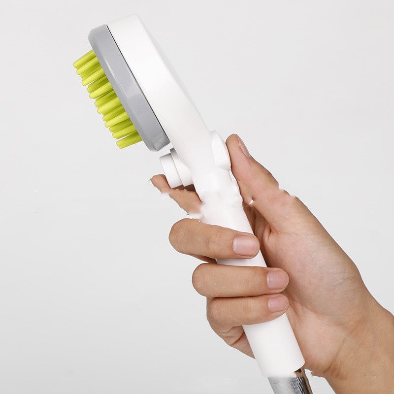 Pet Bath Brush with Massage and Shower Spray