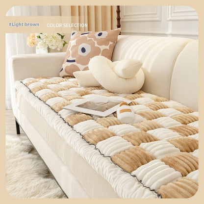 Chessboard Pattern Pet Pad Warm Sofa Cover