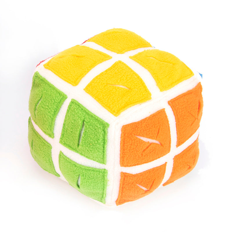 Pet Rubik's Cube Sniffing Toy Difficult Rubik's Cube Snuffle Toy Cat Dog Puzzle Hidden Food Cube Ball