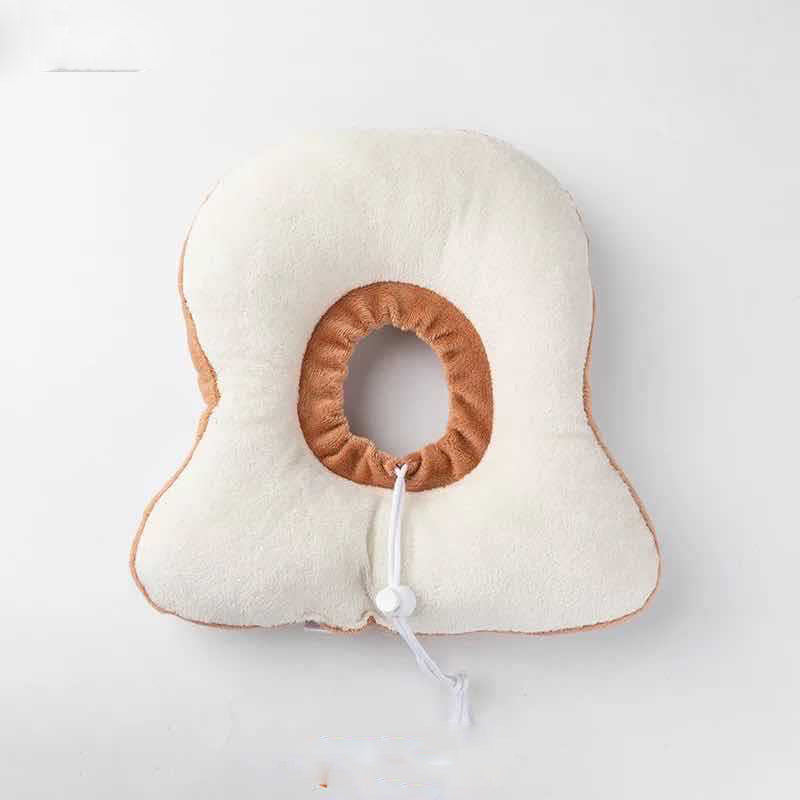 Cute Toast Bread Cat Anti-licking Bib Headgear