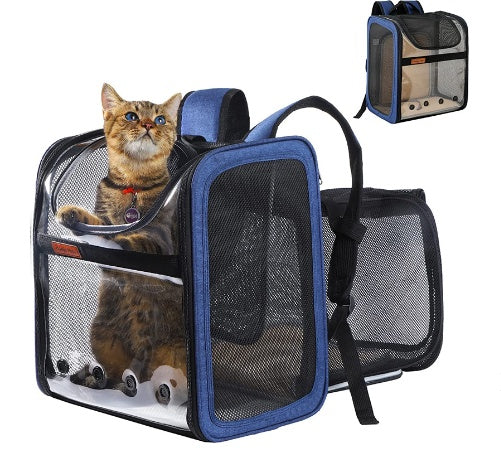 Pet Bag New Cat Expandable Oxford Cloth Portable Breathable Space Bag