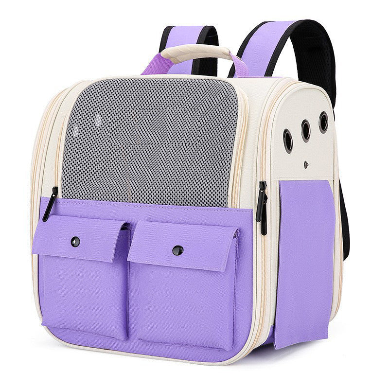 Outdoor Portable Backpack Portable Folding Breathable Cat Pet Dog Bag