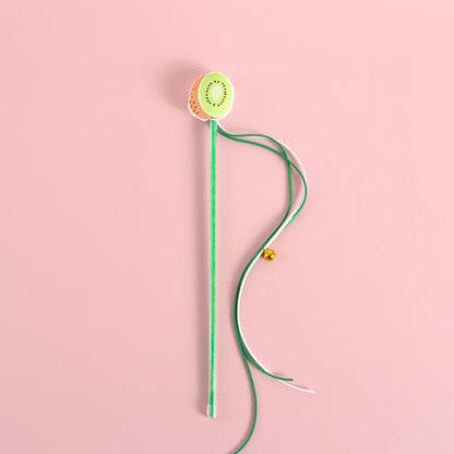 Funny Cat Stick Sounding Bells Tassels Fruit Shapes Relieve Boredom