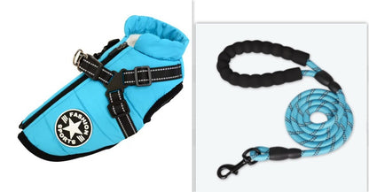 Waterproof Winter Dog Coat with Harness