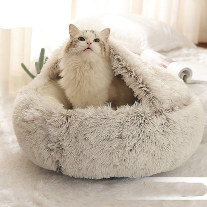 Cozy Cocoon Dog & Cat Pet Bed – Comfortable and Calming