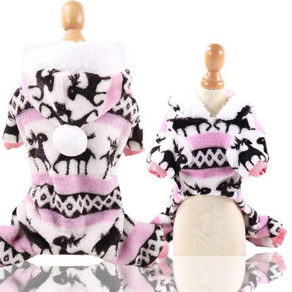Soft Knitted Four-Leg Dog Pajamas for Cozy Comfort