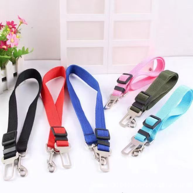 Pet Supplies Dog Car Dog Seat Belt Harness Leash Dog Collar Adjustable Seatbelt Leash For Small Medium Dog Traveling Accessories