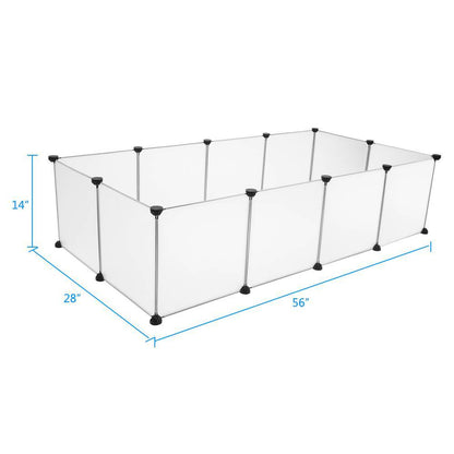 Pet Playpen Portable Plastic Yard Fence Animals Puppy Kennel Crate Fence Tent