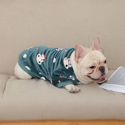 Fashionable French Plush Pajamas for Pets